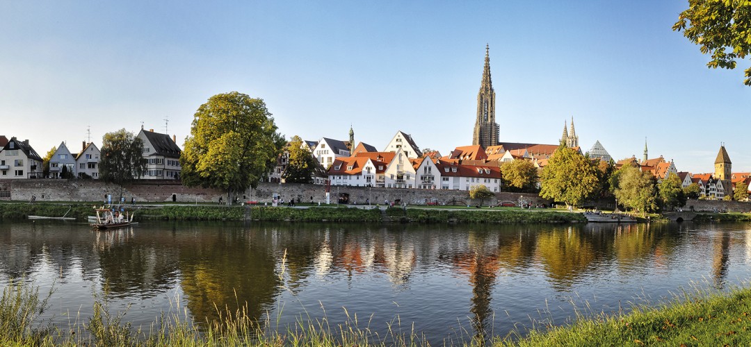 Blick auf das Ulmer Donauufer