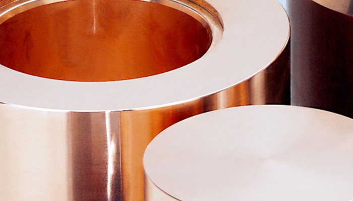 Nachaufnhame von Komponenten aus Kupfer