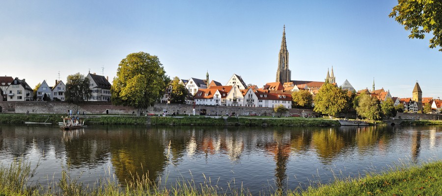 Blick auf das Ulmer Donauufer